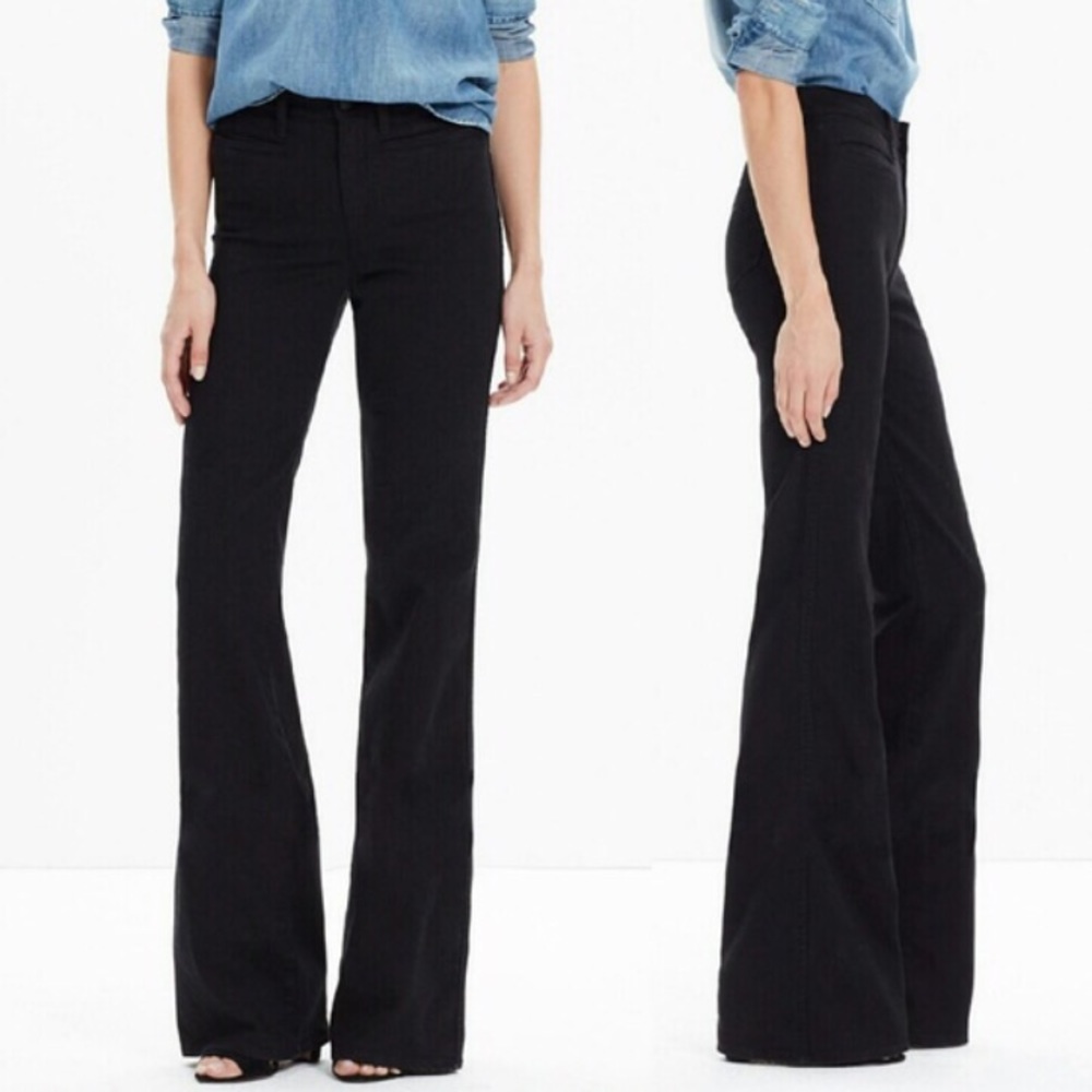 Madewell Flea Market Black Flare Jeans